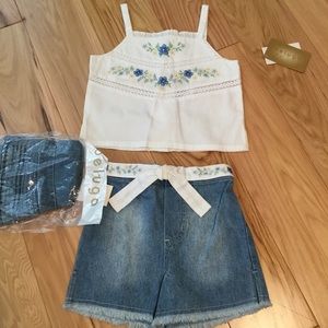 NWT Beluga NY 3 pc Short Set